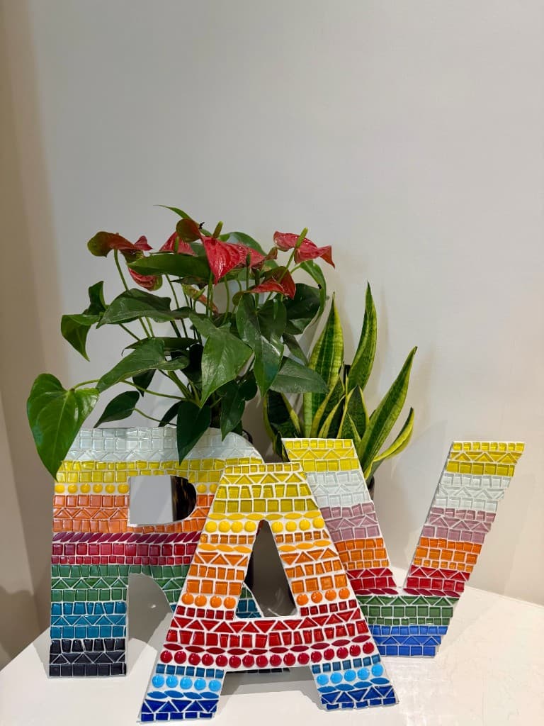 Personalized Rainbow Name Art - 3 Letter Set