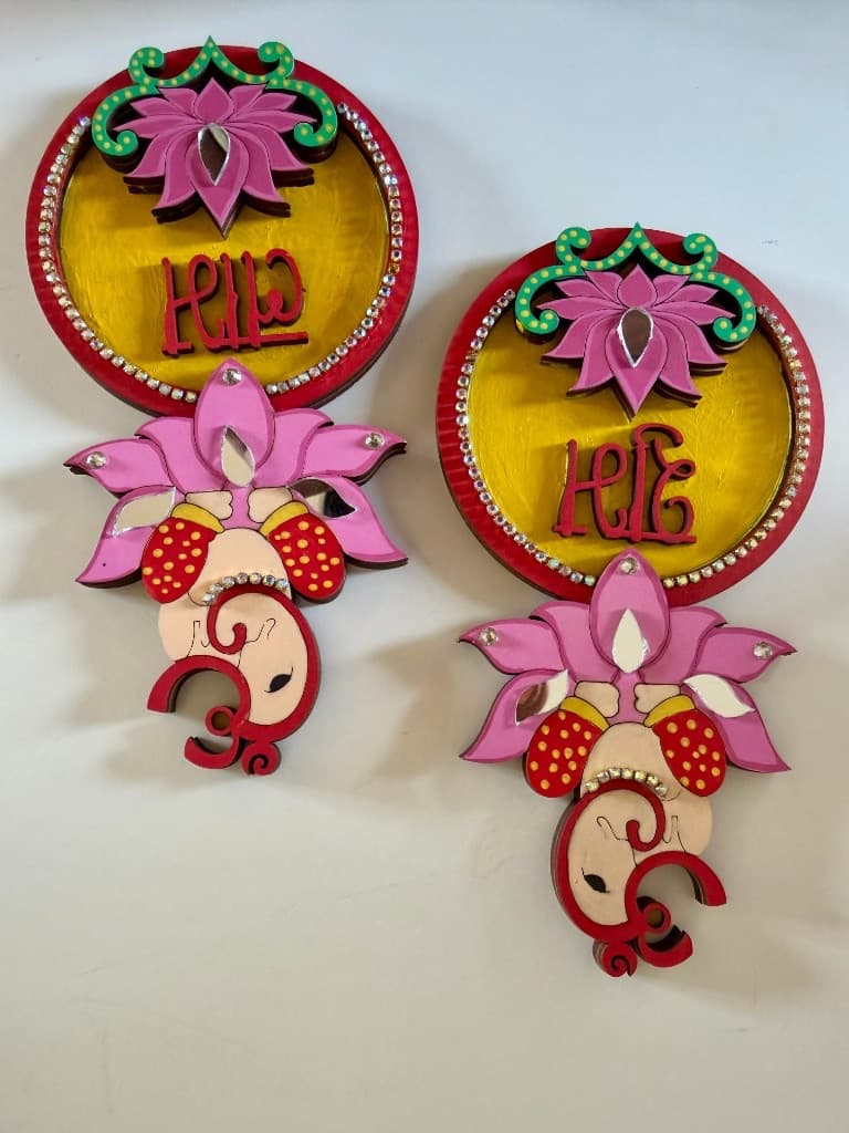 Krishna Bansuri Shubh-Labh - Yellow Lotus