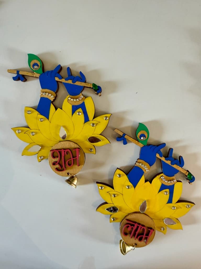 Krishna Bansuri Shubh-Labh - Lavender Lotus