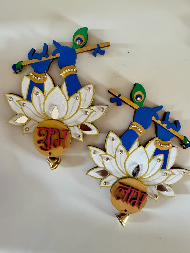 Krishna Bansuri Shubh-Labh - Pink Lotus - Image 2